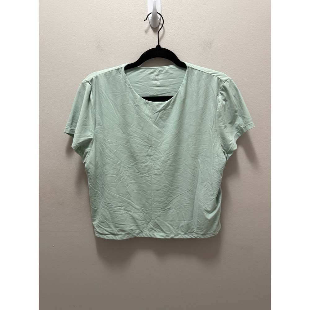 Wild Fable Mint‎ Green Short Sleeve Stretch Top Women's XXL Target Casual Tee
